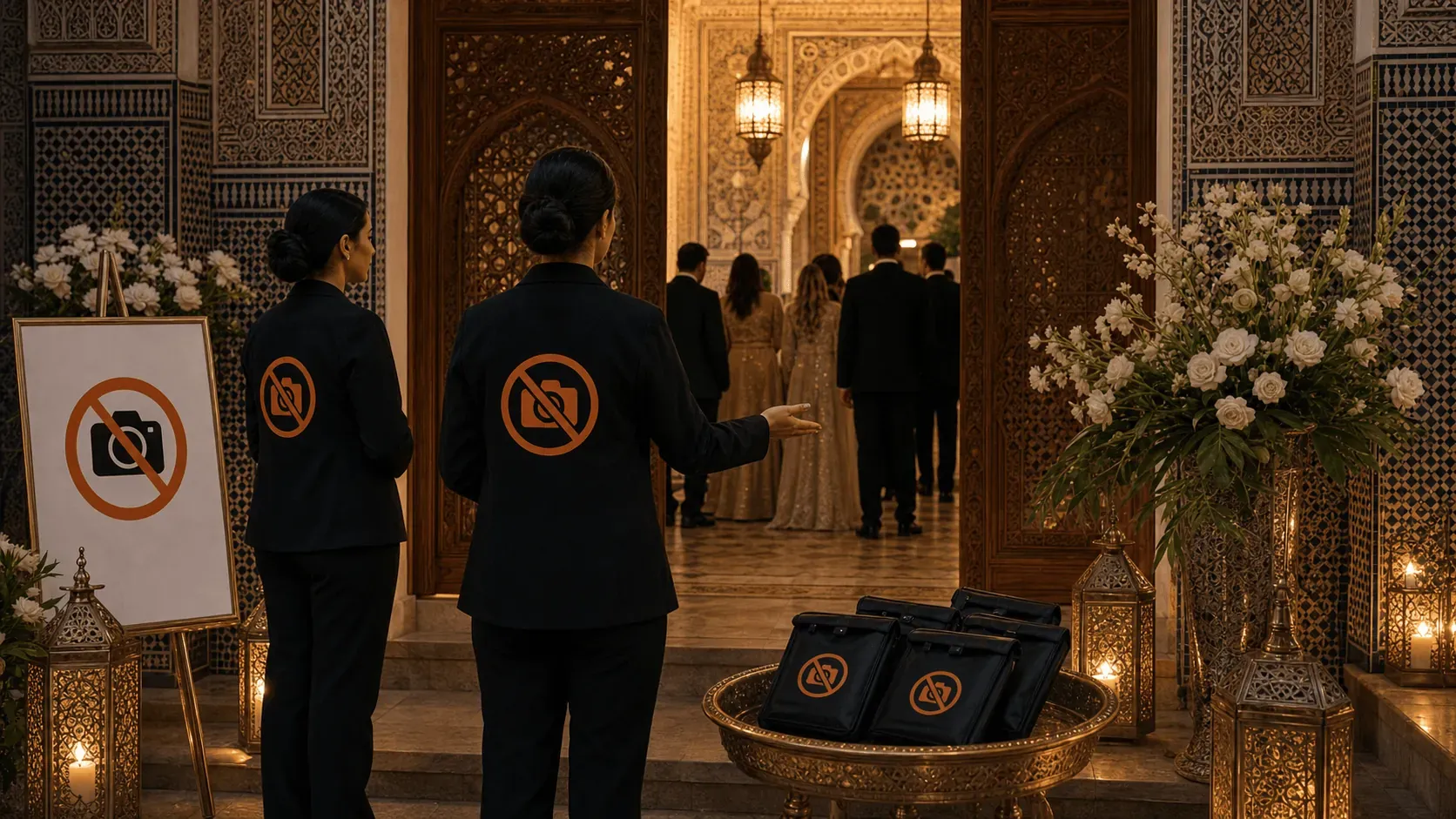 Service NoPhotos à Meknès avec signalétique no-photo et accueil discret